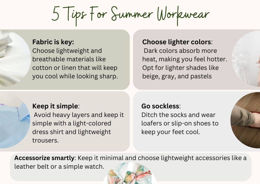 5 tips for summer workwear